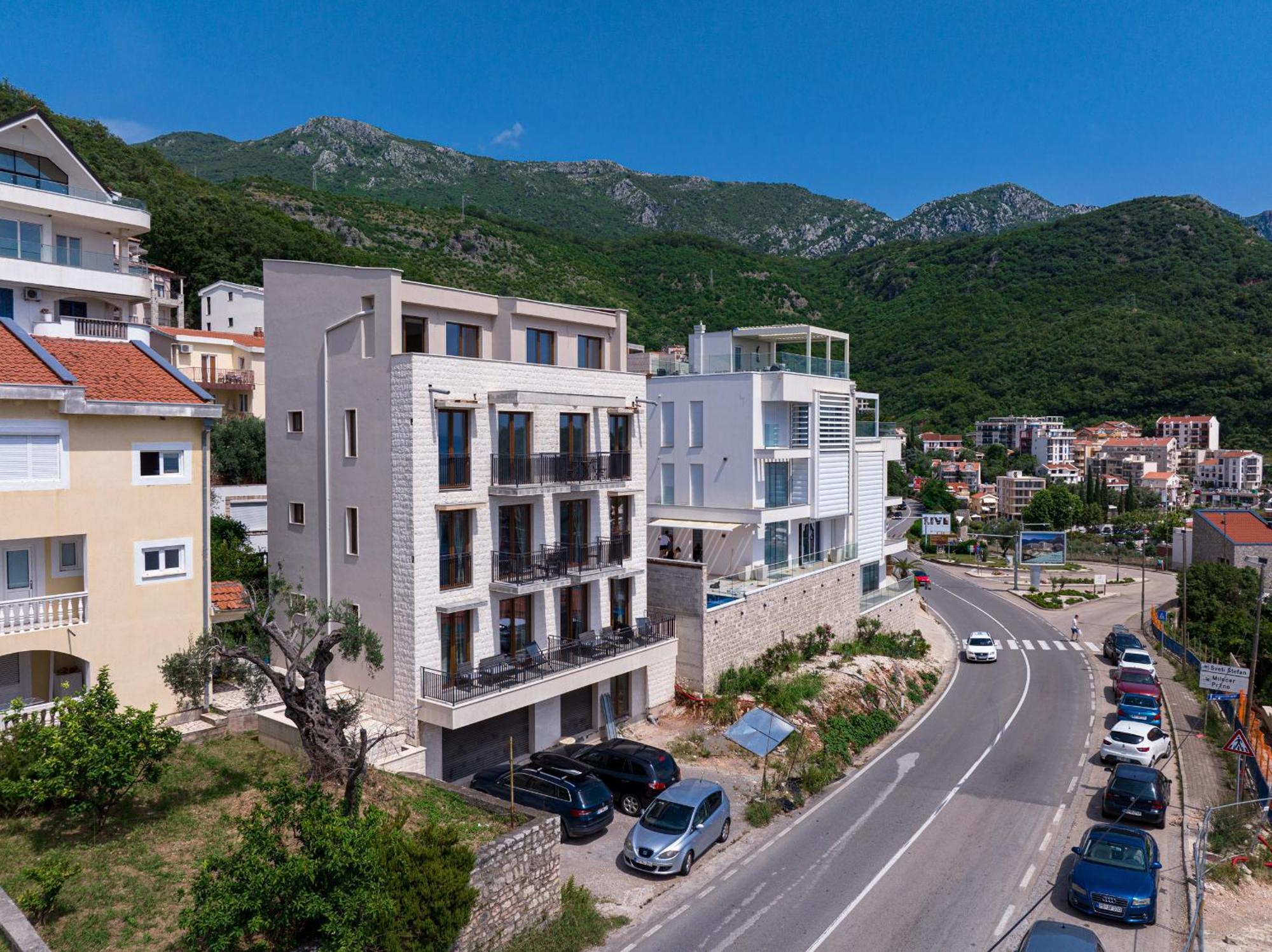 Niki Apartments Przno Sveti Stefan Extérieur photo